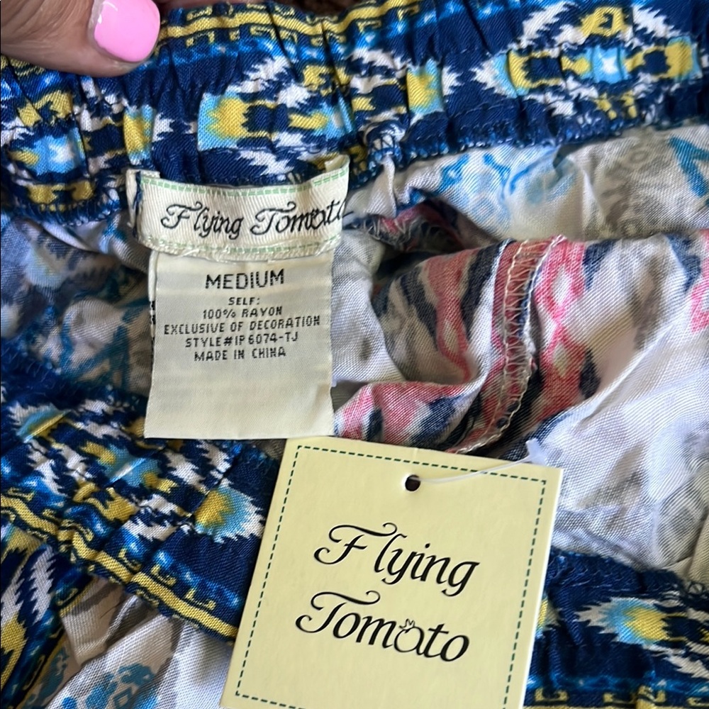 Flying Tomato Multicolor Patterned Lounge Pants! … - image 5